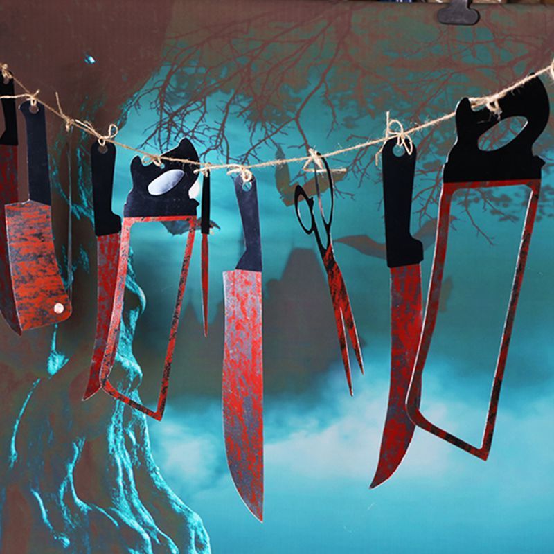 Blood Knife String Set Halloween Decoration