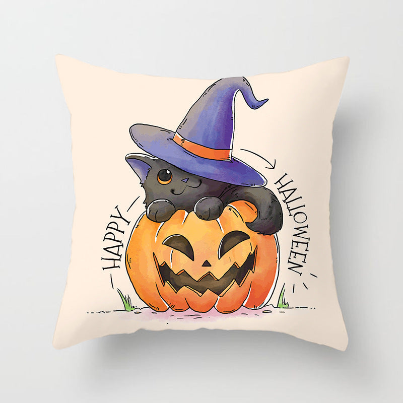 Haunted Halloween Pillow Cover