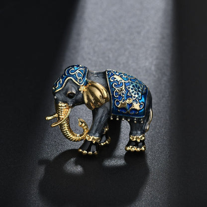 Vintage Enamel Elephant Decorations