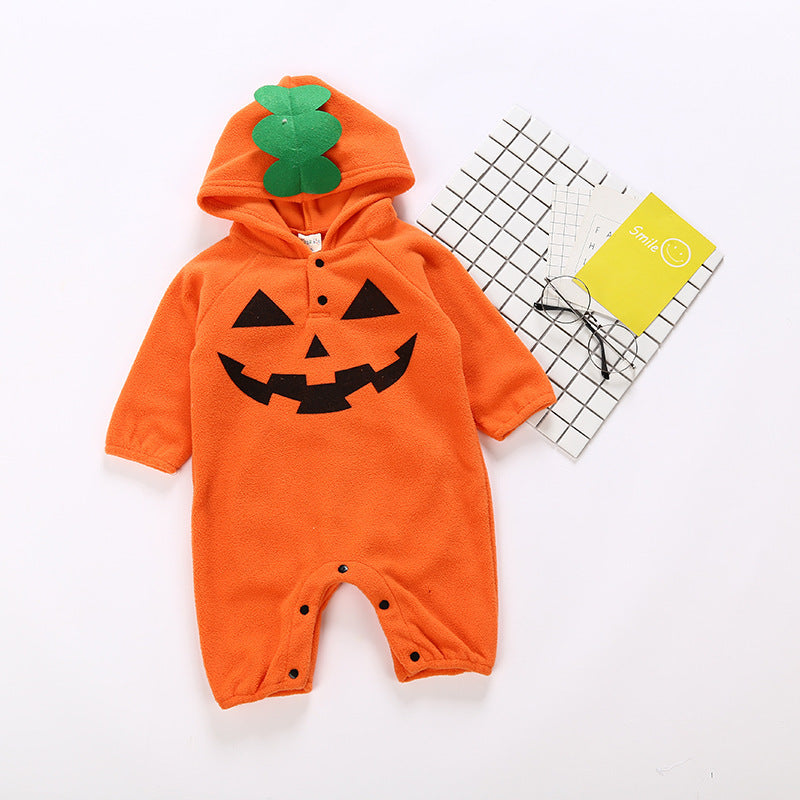 Cozy Halloween Baby Romper