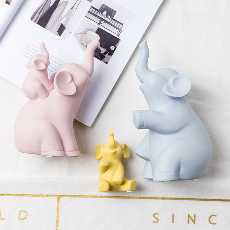 Cute Nordic Ceramic Elephant Ornaments