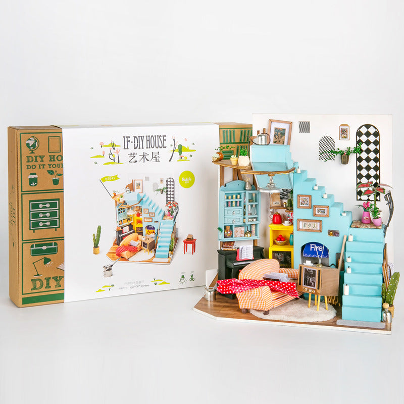 Diy Handmade Small House Assembly Toys Ornaments