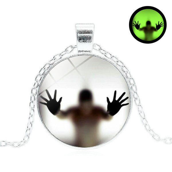 Halloween Round Luminous Necklace