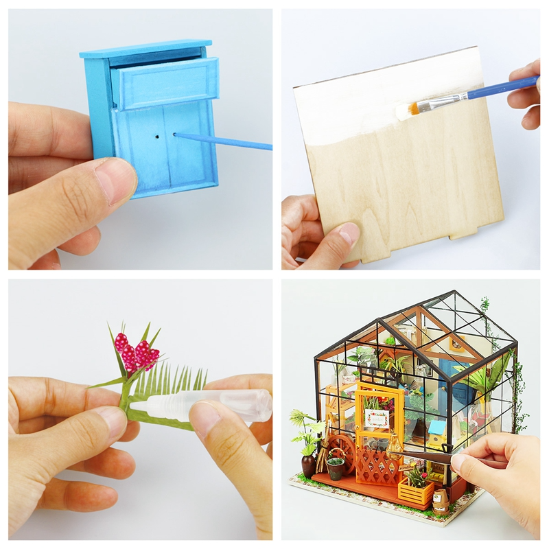 Rolife DIY Miniature Building Kits - Detective Agency and Cathy's Flower House