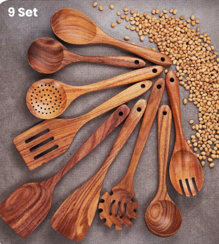 Wooden Spatula Cookware Kitchenware Set