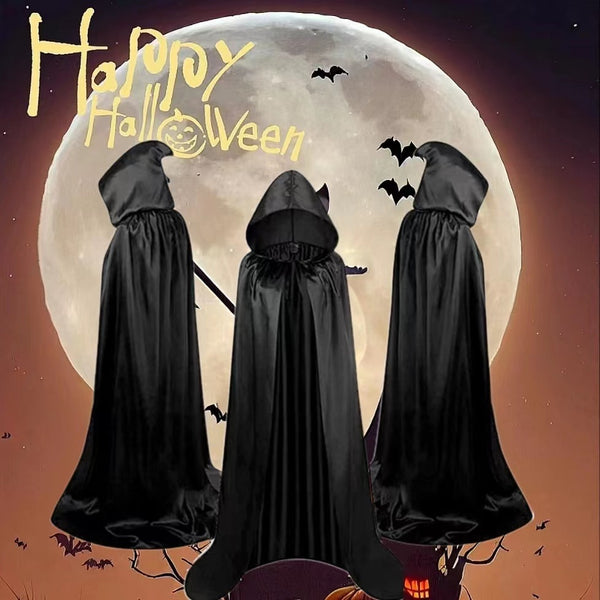 Unisex Reversible Hooded Vampire Cape Cloak ~ Halloween