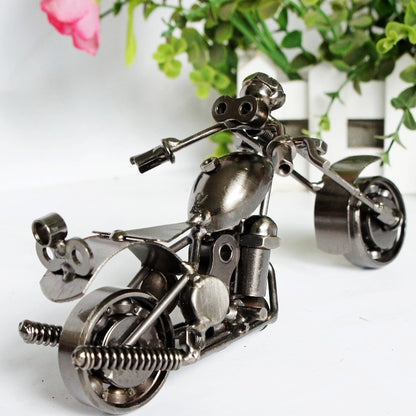 Metal Iron Art Motorcycle Model Ornaments Handmade Crafts