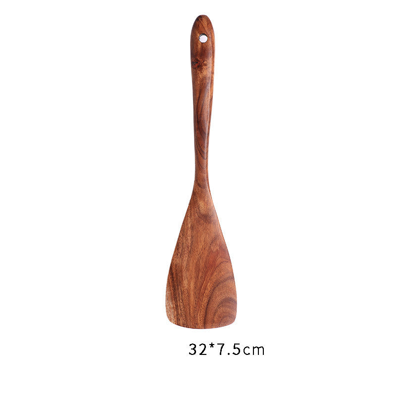 Japanese Style Wooden Nonstick Soup Spoon Spatula