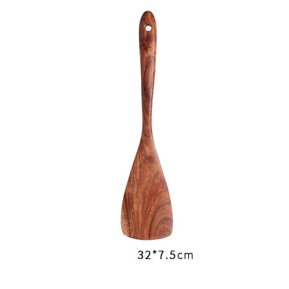 Japanese Style Wooden Nonstick Soup Spoon Spatula