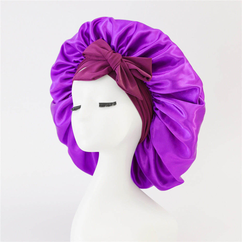 New Double Layer Hair Sleeping Bonnet