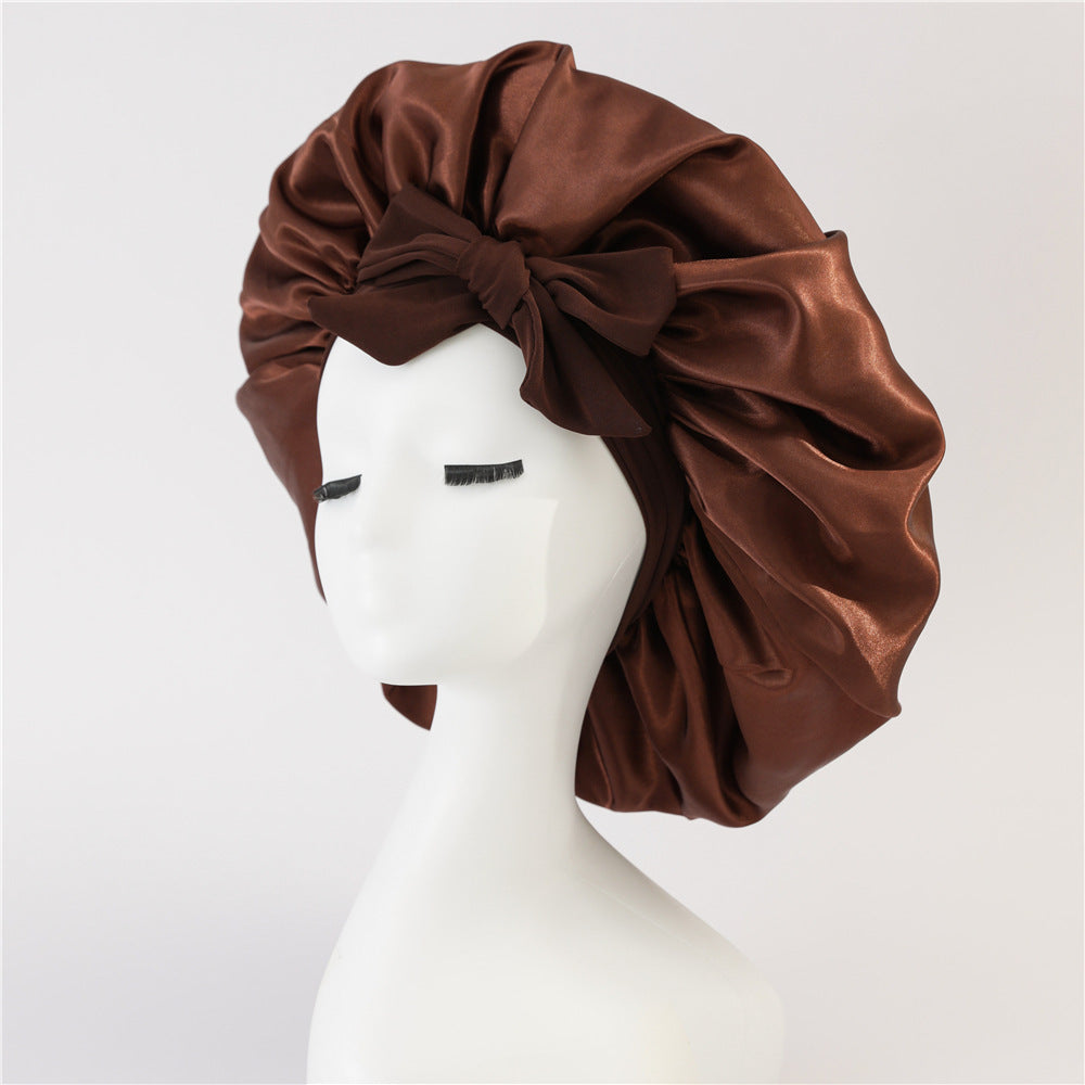 New Double Layer Hair Sleeping Bonnet