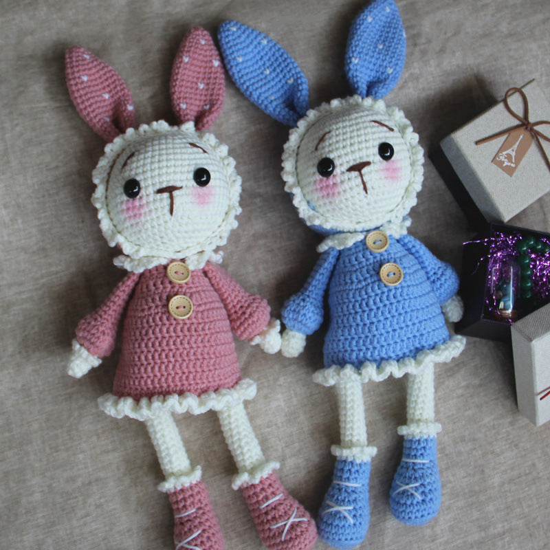 Handmade Fairy Rabbit Doll Wool Doll Material Bag