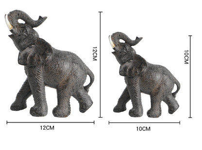 Creative Animal Elephant Sculpture Resin Crafts Ornaments