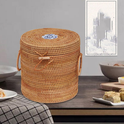 Vietnam Handmade Rattan Weave Tea Cans