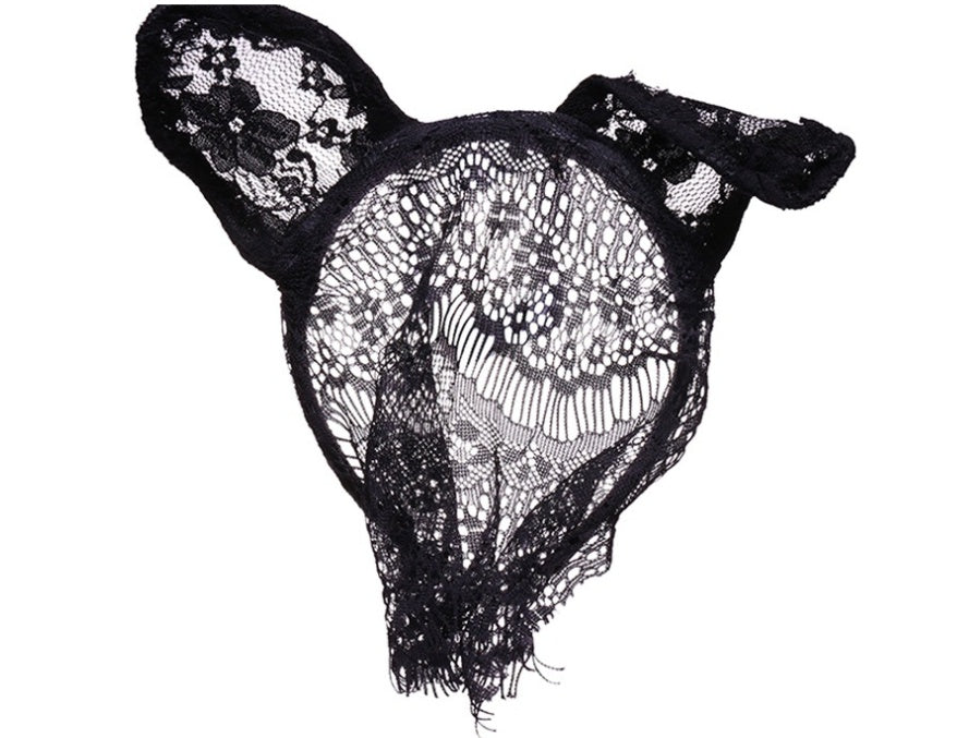 Halloween Lace Cat Veil