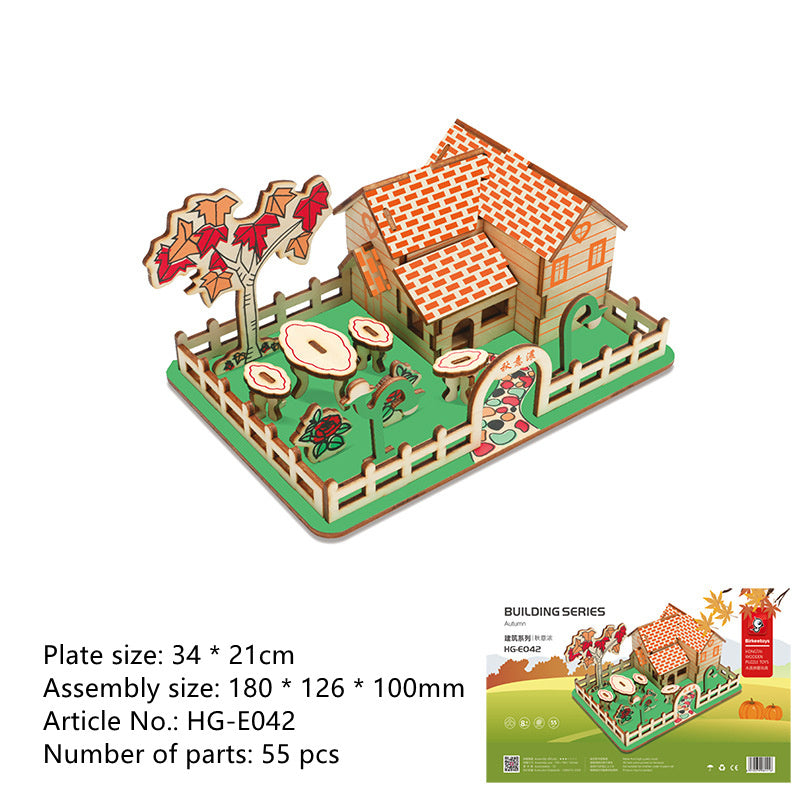 Three Dimensional Jigsaw Puzzle Handmade 3D Diy