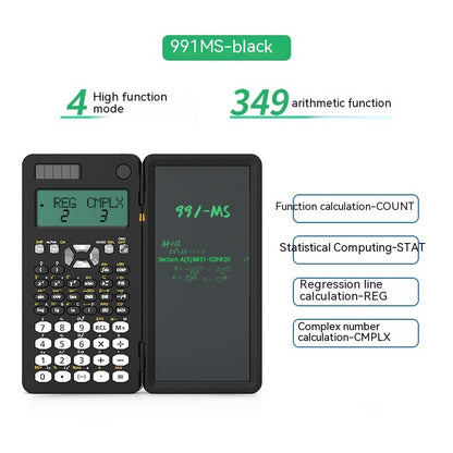 2 In 1 Foldable Scientific Calculator with Handwriting Tablet and Learning Function