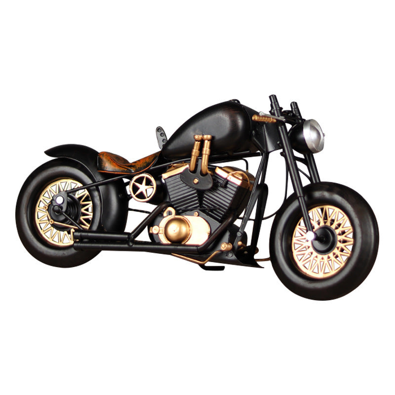 Tough Guy Motorcycle Model Handmade Creative Ornaments