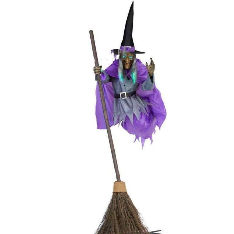 Outdoor Flying Witch Decoration