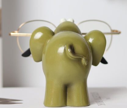 Lucky Elephant Glasses Stand Ornament