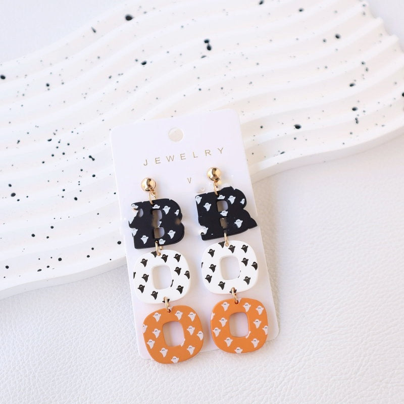 Halloween BOO Earrings