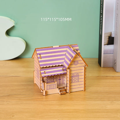 3D Three-dimensional Puzzle Plywood Handmade DIY Assembly Model