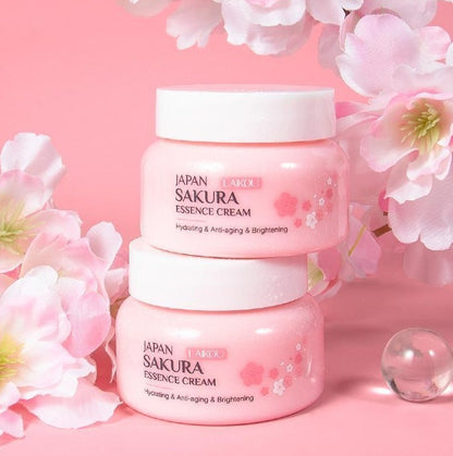 Sakura Skin Care Set 4-piece Set Cleansing Eye Cream Face Cream