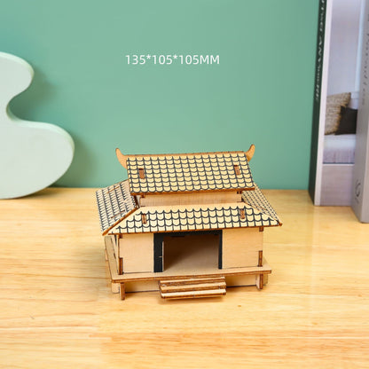 3D Three-dimensional Puzzle Plywood Handmade DIY Assembly Model