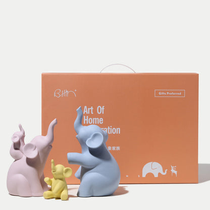 Cute Nordic Ceramic Elephant Ornaments