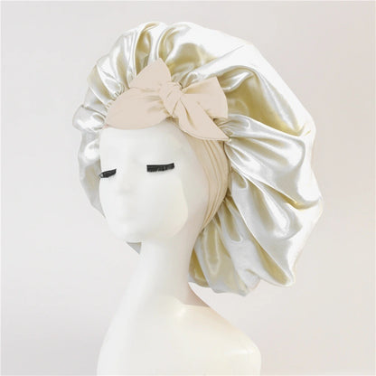 New Double Layer Hair Sleeping Bonnet