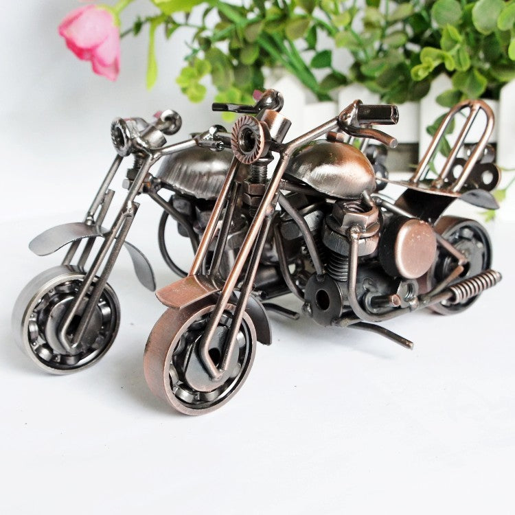 Metal Iron Art Motorcycle Model Ornaments Handmade Crafts