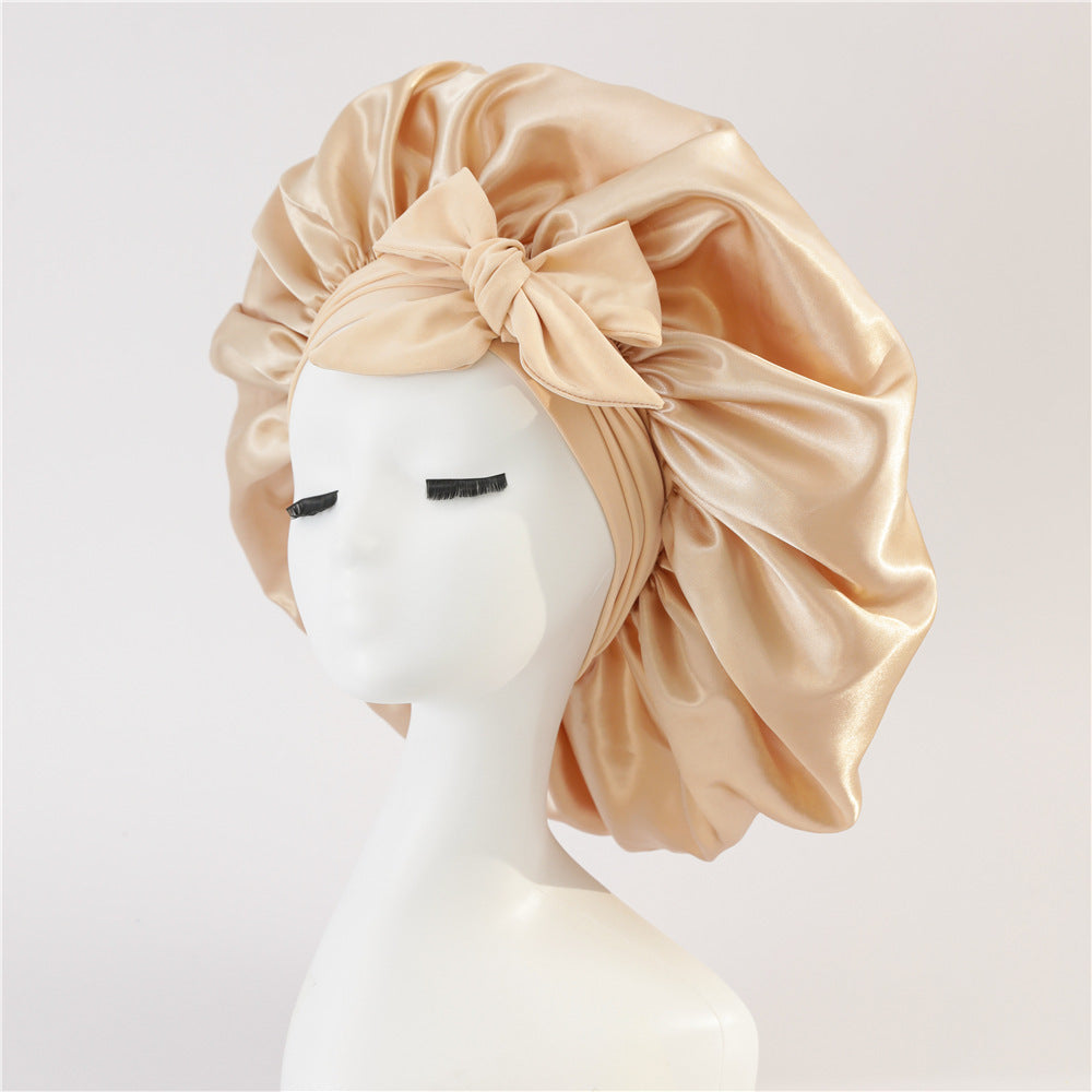 New Double Layer Hair Sleeping Bonnet