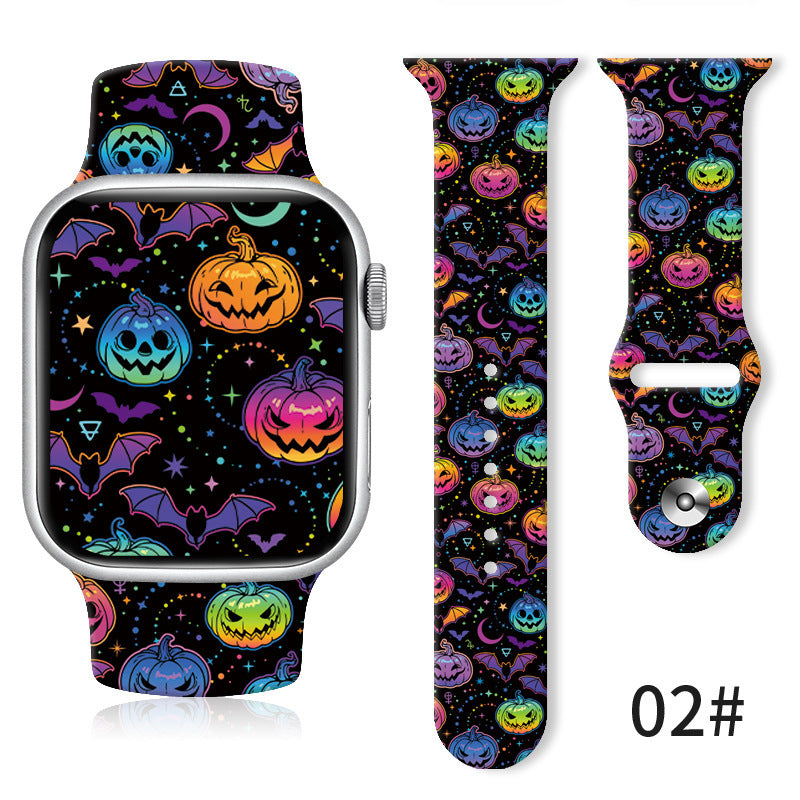 Halloween Printed Watch Strap