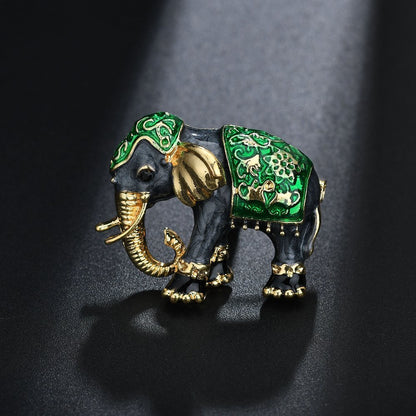 Vintage Enamel Elephant Decorations