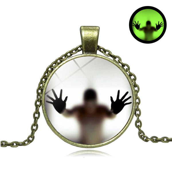 Halloween Round Luminous Necklace