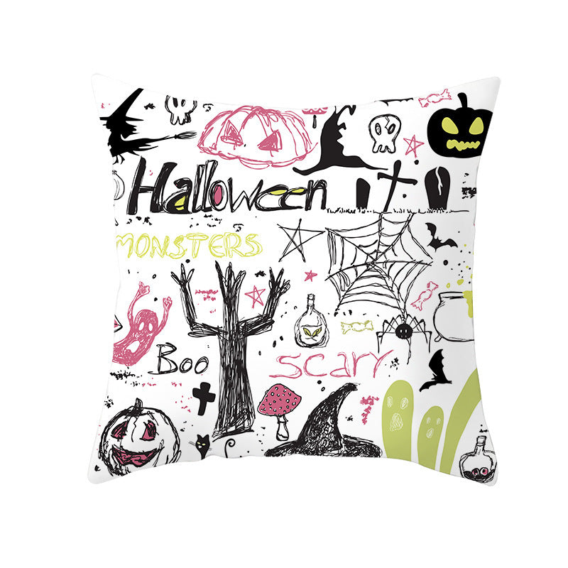 Haunted Halloween Pillow Cover