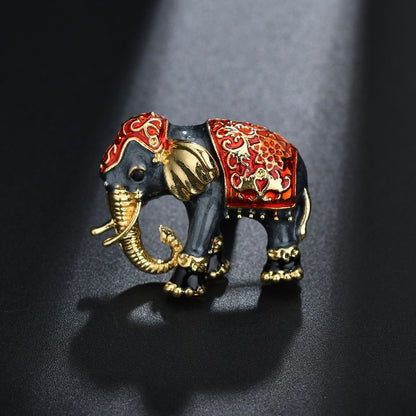 Vintage Enamel Elephant Decorations