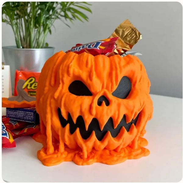 Melting Halloween Pumpkin Candy Bowl