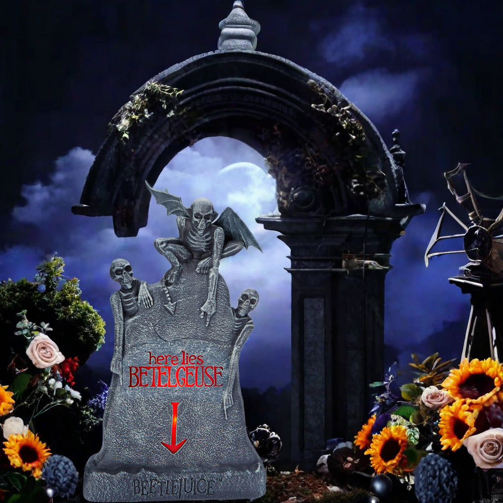 Beetlejuice Graveyard Tombstone Decoration