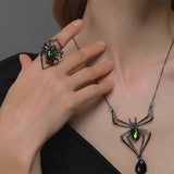 Halloween Spider Necklace Set