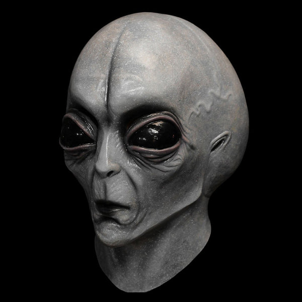 Grey Big-Eyed Alien Latex Headgear