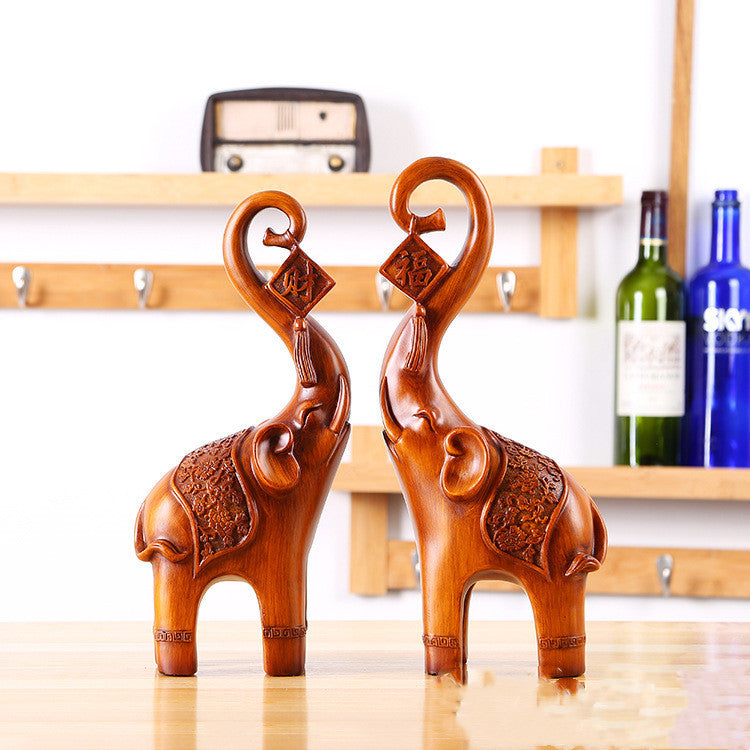 Elephant Resin Crafts Home Decorations