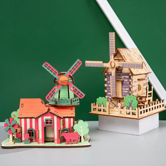 3d Three-dimensional Jigsaw Puzzle Handmade Wooden Assembly