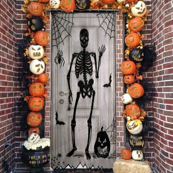 Halloween Skeleton Curtain