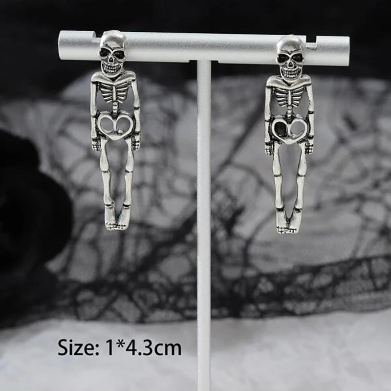 Halloween Skull Simulation Detachable Stud Earrings