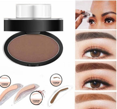 Waterproof Eyebrow Powder Stamp Tint Stencil Kit