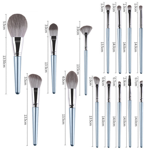 New 14 Piece Wooden Handle Makeup Brush Set Makeup Tools