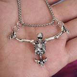 Retro Punk Halloween Skull Necklace