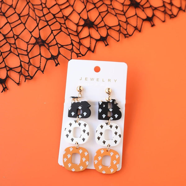 Halloween BOO Earrings