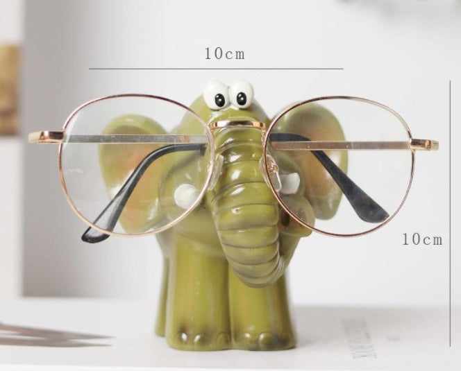 Lucky Elephant Glasses Stand Ornament